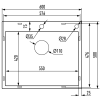 Nerezový dřez MIXXUS MH6050 DECOR GRAPHITE se sifonem, grafitový