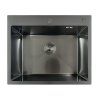 Nerezový dřez MIXXUS MH6050 DECOR GRAPHITE se sifonem, grafitový