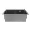 Nerezový dřez MIXXUS MH6050 DECOR GRAPHITE se sifonem, grafitový