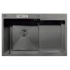 Nerezový dřez  MH7849L-HK GRAPHITE se sifonem, grafitový