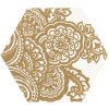 24439 24439 24439 dlazba dekor shiny lines gold b heksagon 19 8x17 1 cm