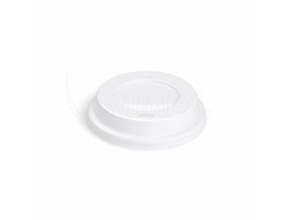 Víčko vypouklé (PS) bílé pro kelímek Ø73mm [100 ks]