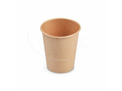 Papírový kelímek (PAP FSC Mix/PE) kraft Ø80mm 280ml `M: 0,2L/8oz` [50 ks]