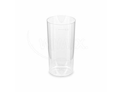 Kelímek krystal (PS) Longdrink Ø56mm 2cl/4cl/0,2L [10 ks]