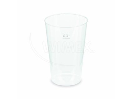 Kelímek vratný (PP) opakovaně použitelný extra-silný Ø80mm 0,3L [15 ks]