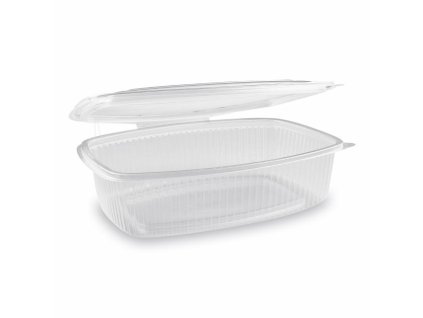 Miska (PP) s víčkem oválná průhledná 1500ml [25 ks]