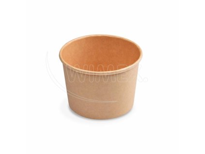 Papírová miska (PAP FSC Mix/PE) kraft Ø115mm 500ml `M` [50 ks]