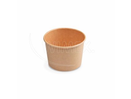 Papírová miska (PAP/PE) kraft Ø90mm 250ml [50 ks]