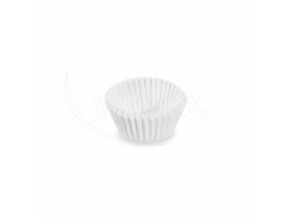 Cukrářský košíček (PAP) bílý Ø24 x 18 mm [1000 ks]