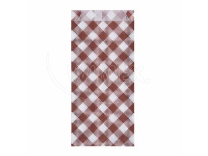 Papírový sáček Karo 9+2,5 x 20 cm na párek v rohlíku [300 ks]