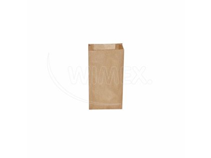 Papírový sáček s bočním skladem hnědý 10+5 x 22 cm `0,5kg` [500 ks]
