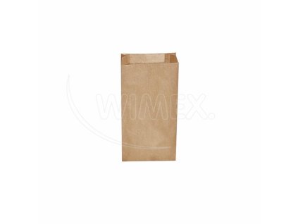 Papírový sáček s bočním skladem hnědý 12+5 x 24 cm `1kg` [500 ks]