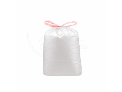 Pytel na odpadky (LDPE) ECONOMY zatahovací bílý 70 x 100 cm 120L [10 ks]