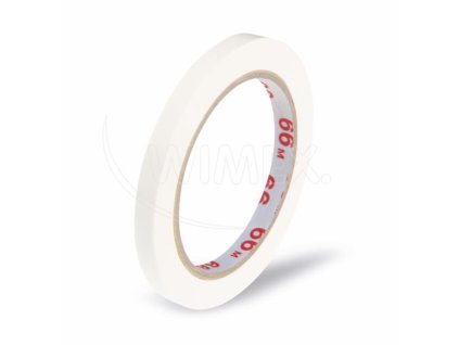 Lepicí páska (PVC) bílá 9mm x 66m pro zavírací strojek 67999 [1 ks]