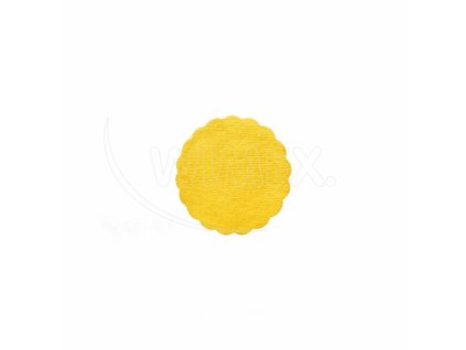 Rozetka (PAP-Airlaid) PREMIUM žlutá Ø9cm [500 ks]
