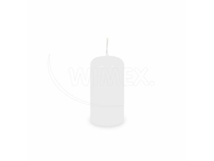 Svíčka válcová bílá Ø40 x 80 mm [4 ks]
