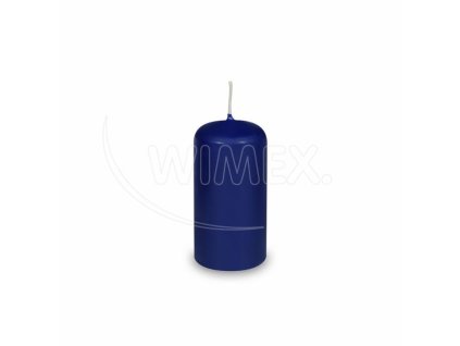 Svíčka válcová tmavě modrá Ø40 x 80 mm [4 ks]