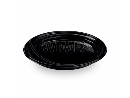 Talíř (PP) Reware Dinner opakovaně použitelný černý Ø22cm [12 ks]