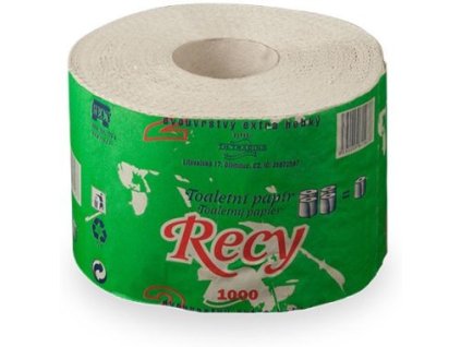 toaletni papir recy 1000 utrzku 2vr recykl 65 belost 65m 1ks fros