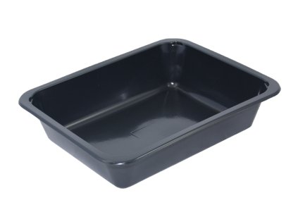 Plastová zatavovací miska LIGHT 1D černá PP 227x178x50 mm