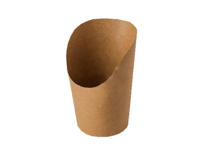 Papírový kornout EKO na hranolky 350 ml kraft