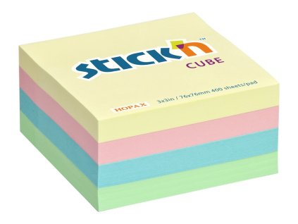 4532 blocek samolepici 76x76 4 barvy pastelovy 400 listu stick CE4179