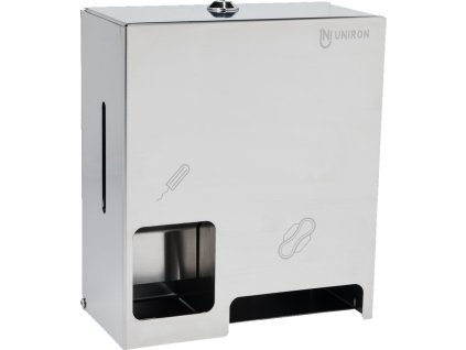 7055 zasobnik na damske hygienicke potreby plechovy bily 0A1DE4