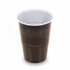 Automatový kelímek (PS) hnědo/bílý Ø70mm 180ml [100 ks]