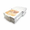 Krabice na pizzu (mikrovlnitá lepenka) C4 bílá s potiskem 34,5 x 34,5 x 3 cm [100 ks]