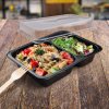 Víčko (PP) průhledné pro menu mísu Reware Lunch a Foodyboxx 227 x 178 mm [20 ks]