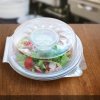 Salátová miska (PP) s víčkem na dresink misku průhledná 1600ml [25 ks]