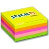 Bloček samolepící 76x76 5 barev, neonový, 400 listů, Stick