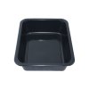 Plastová zatavovací miska LIGHT 1D černá PP 227x178x50 mm, 50ks