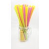 JUMBO slámka 8x250mm barevná 150ks (znovu použitelná)