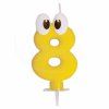 Číslová svíčka se stojánkem "8" 80mm [1 ks]