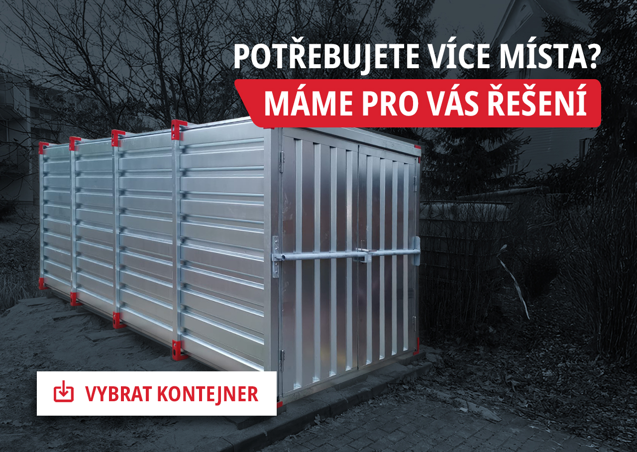 Skládací kontejner NIKA – pozinkovaná ocel, doprava a montáž po celé ČR