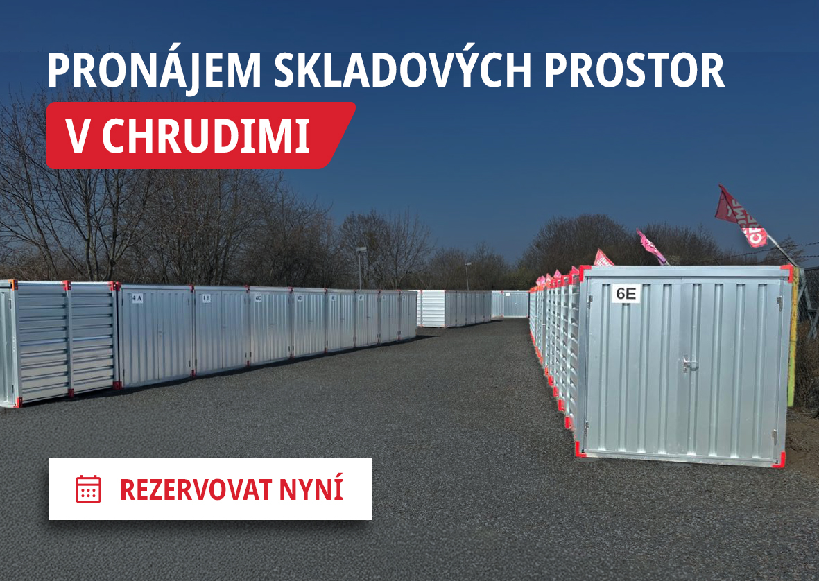 Pronájem skladovacích kontejnerů Chrudim – hlídaný areál NIKA