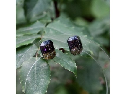 černé pecky s konopím a třpytem