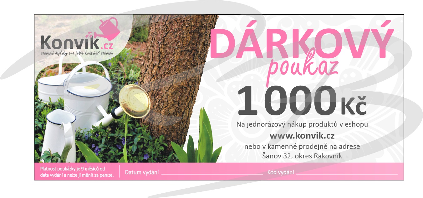 Dárkový poukaz na 1000 Kč