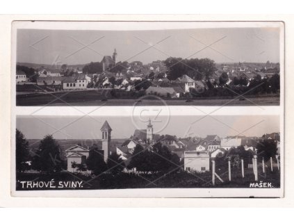 Trhové Sviny České Budějovice ČB foto montáž 2 okénka foto Mašek 1a