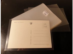 1000 ks - Pouzdra na pohlednice VELKÝ FORMÁT VF 156 x 109 mm - ultra tenká, extra čirá (Crystal Clear)