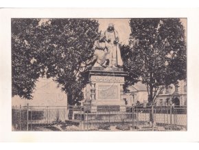 Pardubice pomník bratranců Veverků ČB světlotisk nákl. Otakar Doležal č. 19181 1a