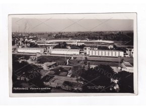 Pardubice stadion výstava výstaviště areál ČB foto Vomáčka razítko 1a