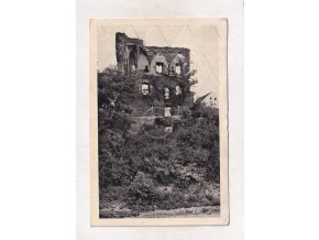 Říčany u Prahy hrad Praha východ zřícenina hradu ČB foto Fototypia VY č. 57727 1188 nákl. Petr Dušek odbor KČST BuM 1a