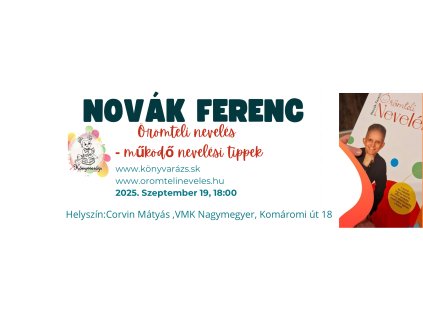 Örömteli nevelés Novák Ferenc- belépőjegy
