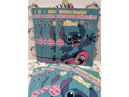 Disney - Stitch vagány matricás színezője - Színezz és ragassz!