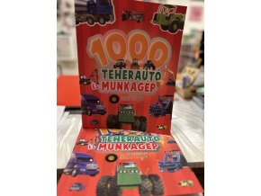 1000 teherautó és munkagép matricája - Piros
