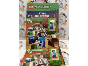 Lego Minecraft - Steve küldetése - Kereső és matricás foglalkoztatókönyv