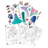 0004570 magneticke obliekanie s malovankou disney princezne