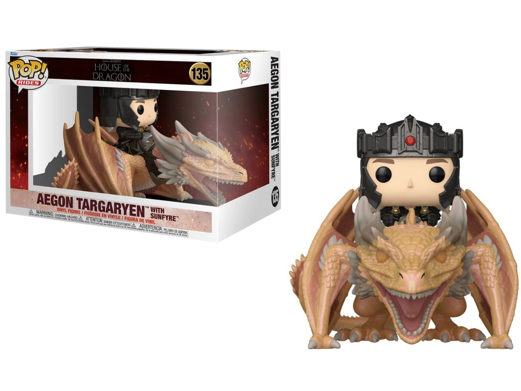 Funko POP! 135 Rides: House Of The Dragon - Aegon Targaryen With Sunfyre